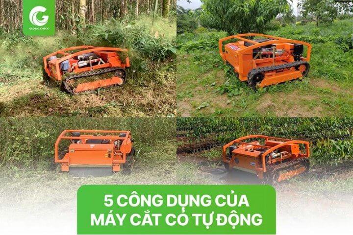 Công dụng của máy cắt cỏ tự động là gì? 5 lợi ích tuyệt vời cho nhà nông