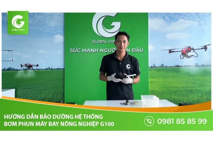 Hướng dẫn bảo dưỡng hệ thống bơm phun của máy bay nông nghiệp G100