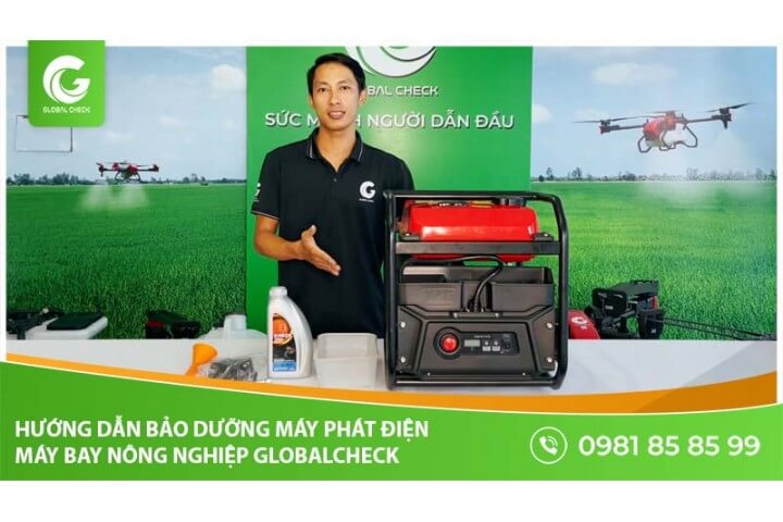 Hướng dẫn bảo dưỡng máy phát điện - Máy bay nông nghiệp Globalcheck
