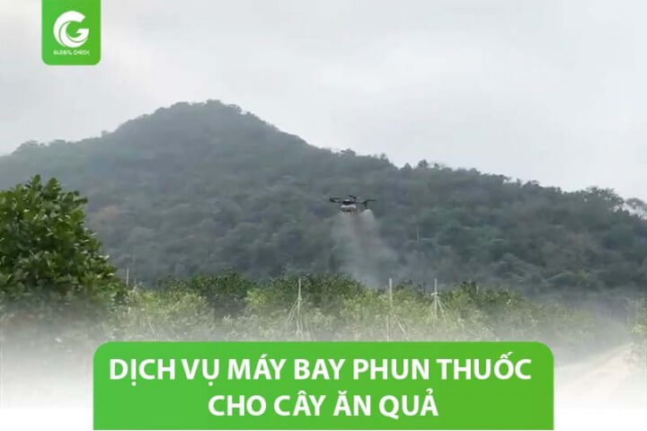 Máy bay phun- xịt thuốc cây ăn trái