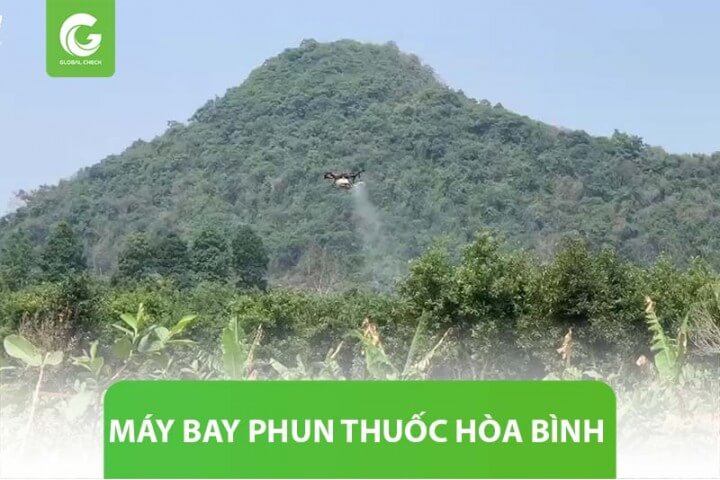 Máy bay phun thuốc Hòa Bình cho cây cam, bưởi, mía, rau màu, ngô