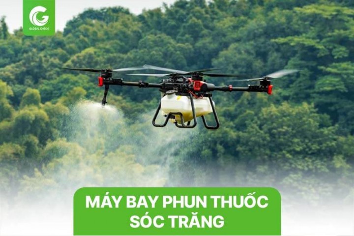 Máy bay phun thuốc Sóc Trăng cho lúa, bưởi da xanh, sầu riêng, chôm chôm