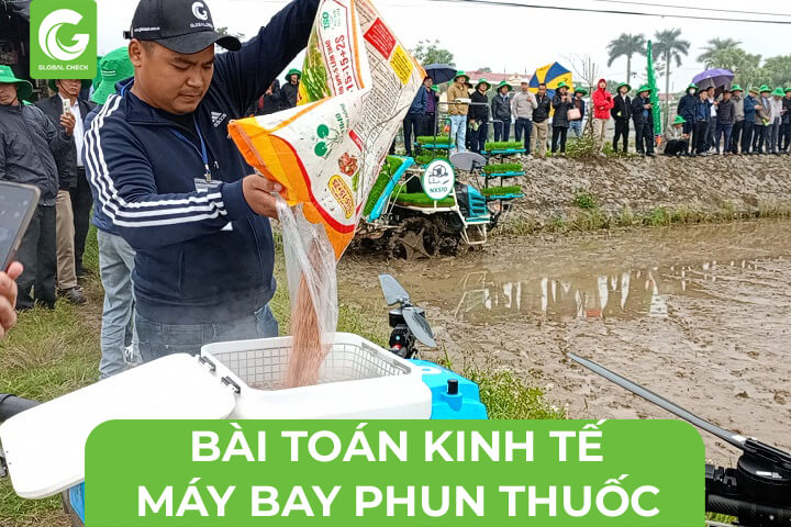 Bài toán kinh tế máy bay phun thuốc