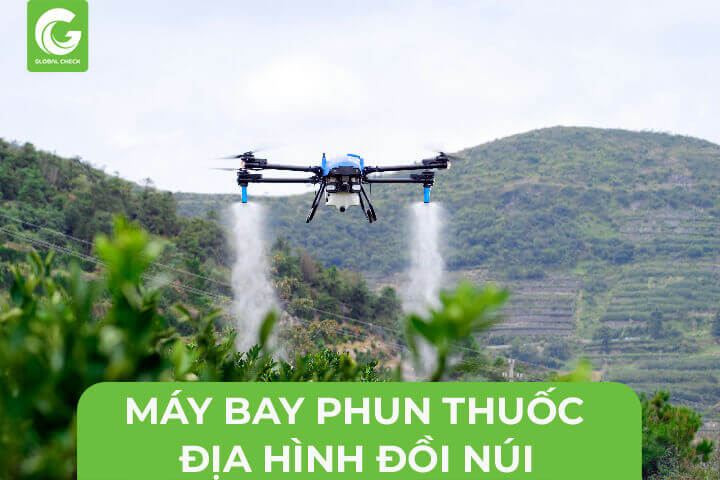 Máy bay phun thuốc địa hình đồi núi