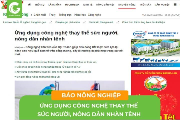 [BÁO NÔNG NGHIỆP] Ứng dụng công nghệ thay thế sức người, nông dân nhàn tênh