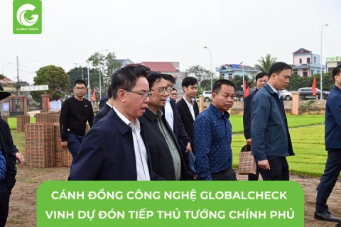 Mô hình Cánh đồng công nghệ globalcheck vinh dự đón tiếp Thủ Tướng Chính Phủ