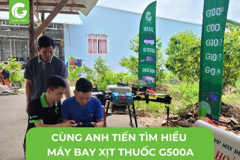 Cùng Anh Tiến Tìm Hiểu Chiếc Máy Bay Xịt Thuốc G500a GlobalCheck