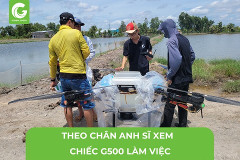 Theo Chân Anh Sĩ Xem Máy Bay Nông Nghiệp G500 Làm Việc