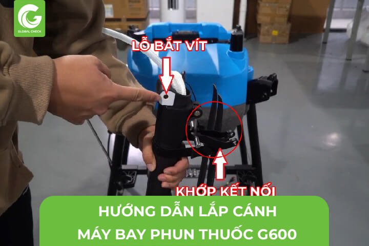 Hướng Dẫn Lắp Cánh Máy Bay Phun Thuốc G600