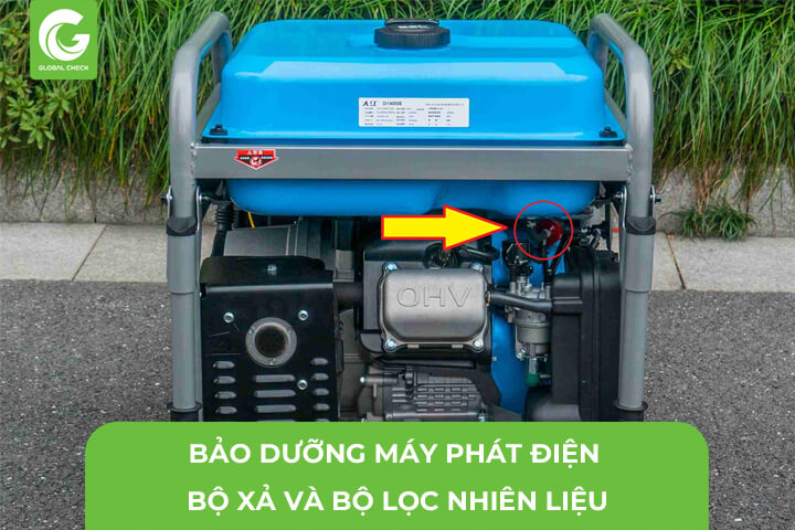 Bảo Dưỡng Máy Phát Điện Máy Bay Nông Nghiệp- Xả và Lọc Nhiên Liệu