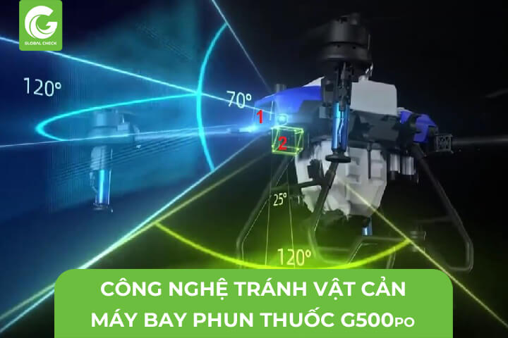 Công Nghệ Tránh Vật Cản Máy Bay Phun Thuốc G500pro