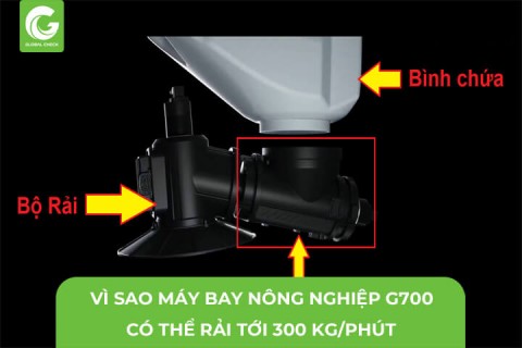 Vì Sao Máy Bay Nông Nghiệp G700 Có Thể Rải Tới 300kg/Phút