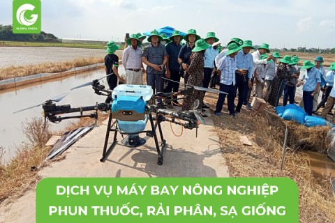 Dịch Vụ Máy Bay Nông Nghiệp- Phun Thuốc- Rải Phân- Sạ Giống