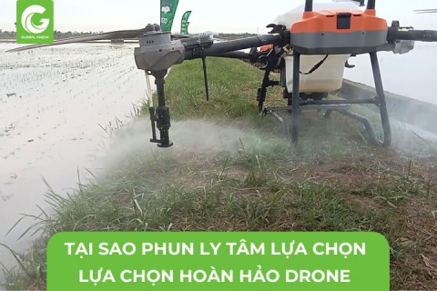 Tại Sao Phun Ly Tâm Vẫn Là Lựa Chọn Hoàn Hảo Drone Nông Nghiệp