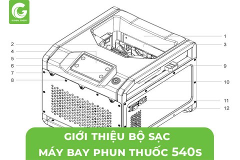 Giới Thiệu Bộ Sạc Máy Bay Phun Thuốc 540s