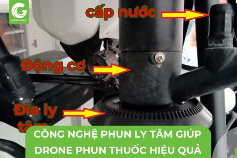 Công Nghệ Phun Ly Tâm Giúp Drone Trừ Sâu Hiệu Quả?