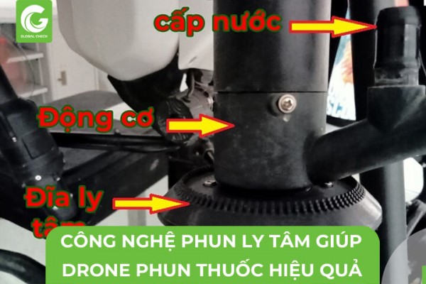 Công Nghệ Phun Ly Tâm Giúp Drone Trừ Sâu Hiệu Quả?