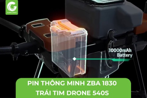 Pin Thông Minh ZBA 1830- Trái Tim Máy Bay Nông Nghiệp 540s