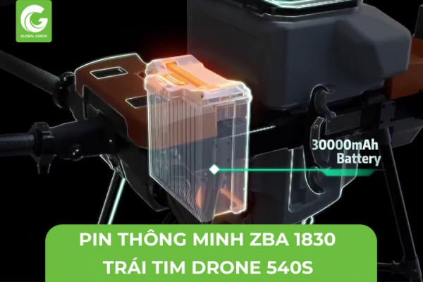 Pin Thông Minh ZBA 1830- Trái Tim Máy Bay Nông Nghiệp 540s