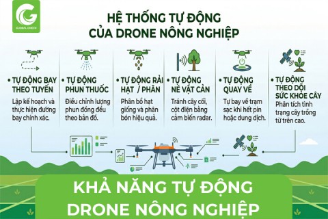 Khả Năng Tự Động Của Drone Nông Nghiệp