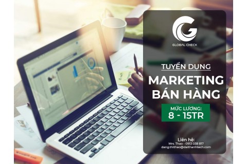 TUYỂN DỤNG NHÂN VIÊN MARKETING BÁN HÀNG KHU VỰC