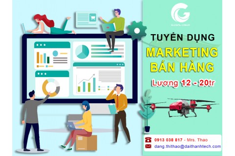 ĐẠI THÀNH: TUYỂN DỤNG MARKETING BÁN HÀNG LƯƠNG THƯỞNG HẤP DẪN