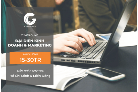 Tuyển dụng đại diện kinh doanh & Marketing (khu vực miền Đông và Hồ Chí Minh)