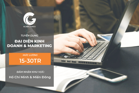 Tuyển dụng đại diện kinh doanh & Marketing (khu vực miền Đông và Hồ Chí Minh)