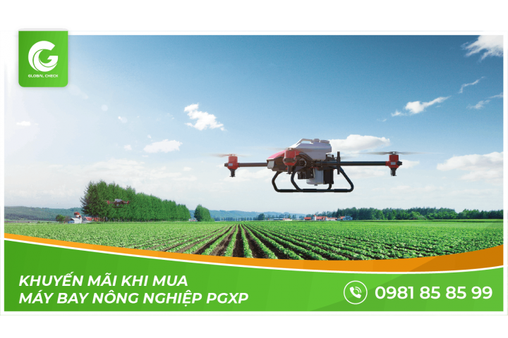 Khuyến mãi khi mua máy bay nông nghiệp PGxp và Robot phun thuốc khử trùng - thuốc BVTV RG150