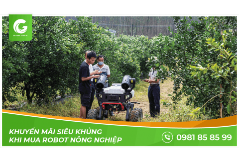 Khuyến mãi siêu khủng khi mua robot nông nghiệp RG150
