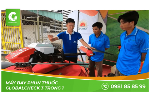 Máy bay phun thuốc Globalcheck 3 trong 1 - Công nghệ làm nên khác biệt
