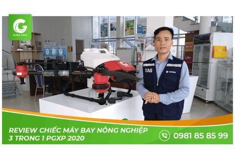 Review chiếc máy bay nông nghiệp 3 trong 1 PGxp 2020 | Máy bay nông nghiệp Globalcheck