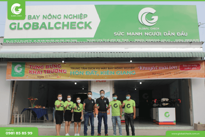 Khai trương trung tâm máy bay nông nghiệp Globalcheck