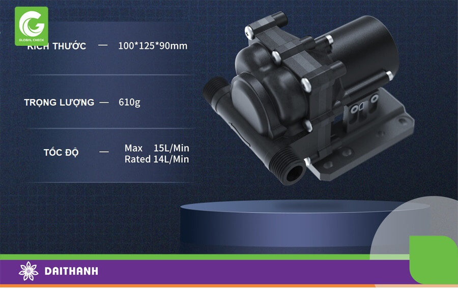Máy bơm được trang bị cho máy bay nông nghiệp G600