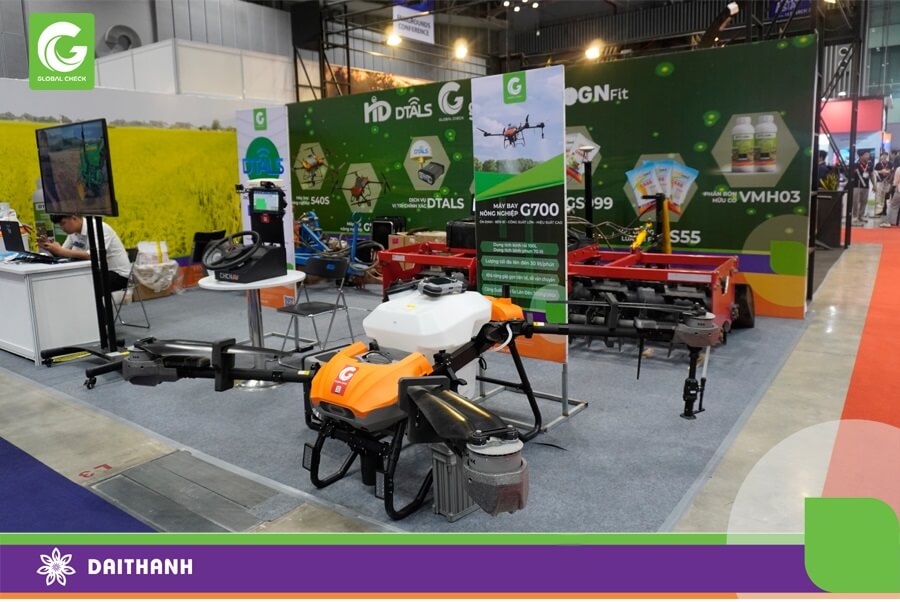 Chiếc máy bay nông nghiệp G700 tại sự kiện Agritechnica Việt Nam 2025