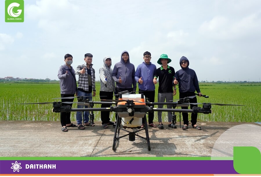 GlobalCheck là một trong những thương hiệu tiên phong đưa máy bay nông nghiệp vào Việt Nam