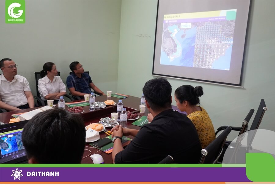 Đại Thành giới thiệu hệ thống định vị chính xác DTALS đến lãnh đạo tỉnh Bắc Ninh trong buổi đón tiếp đoàn tại VP Đại Thành