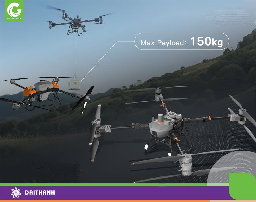 Công nghệ phát triển chúng ta dần có những chiếc drone vận chuyển chuyên nghiệp