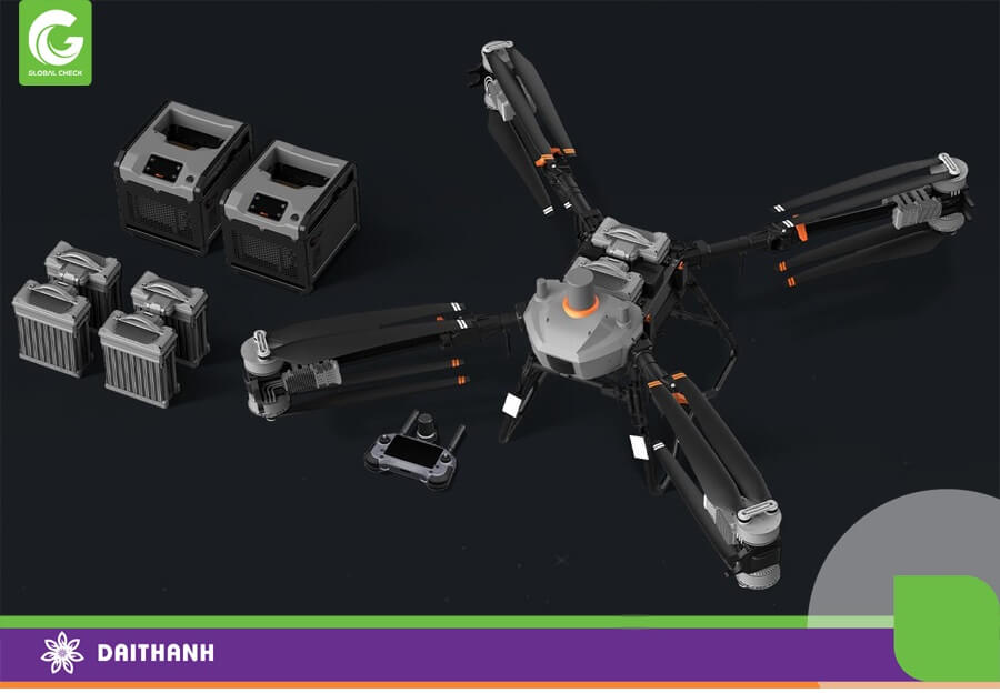 Những chiếc drone vận chuyển thường trang bị 2 quả PIN thay vì 1 quả như drone xịt thuốc