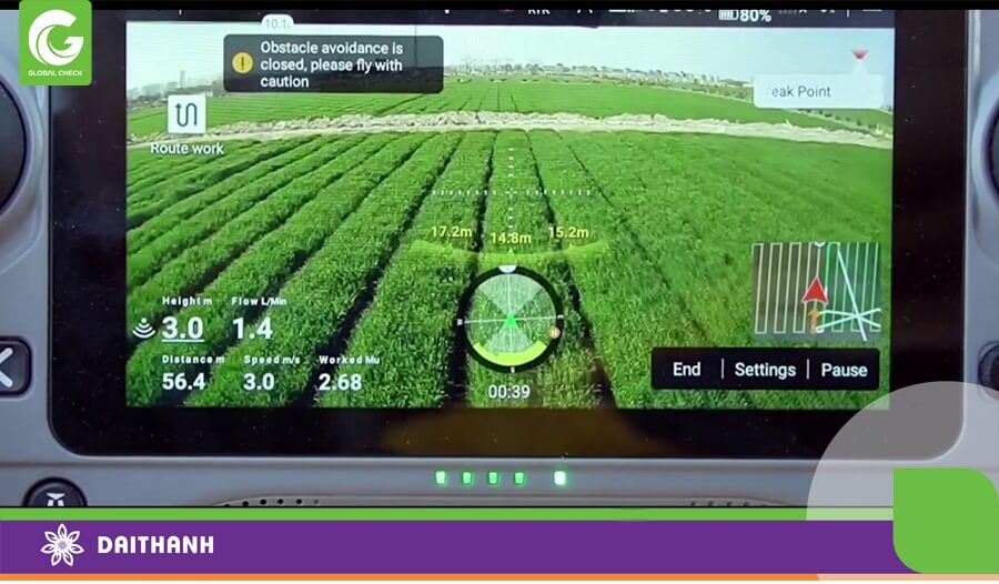 Camera theo dõi sắc nét của chiếc máy bay nông nghiệp 540s