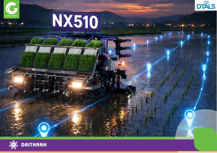 Sóng định vị chính là con mắt thần giúp máy cấy có thể làm việc hiệu quả vào ban đêm