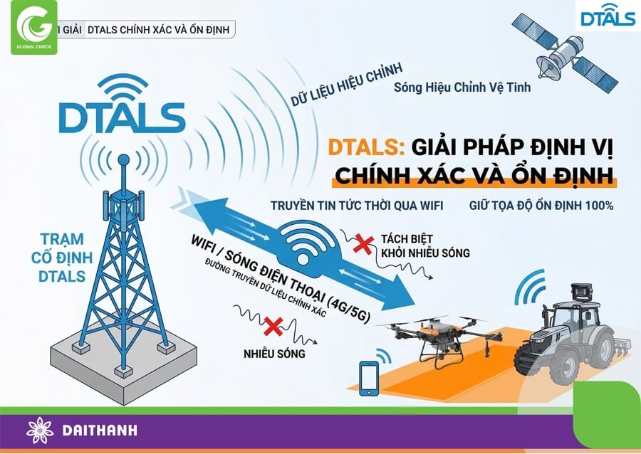 Giải quyết bài toán cố định và nhiễu sóng giúp DTALS ổn định và chính xác