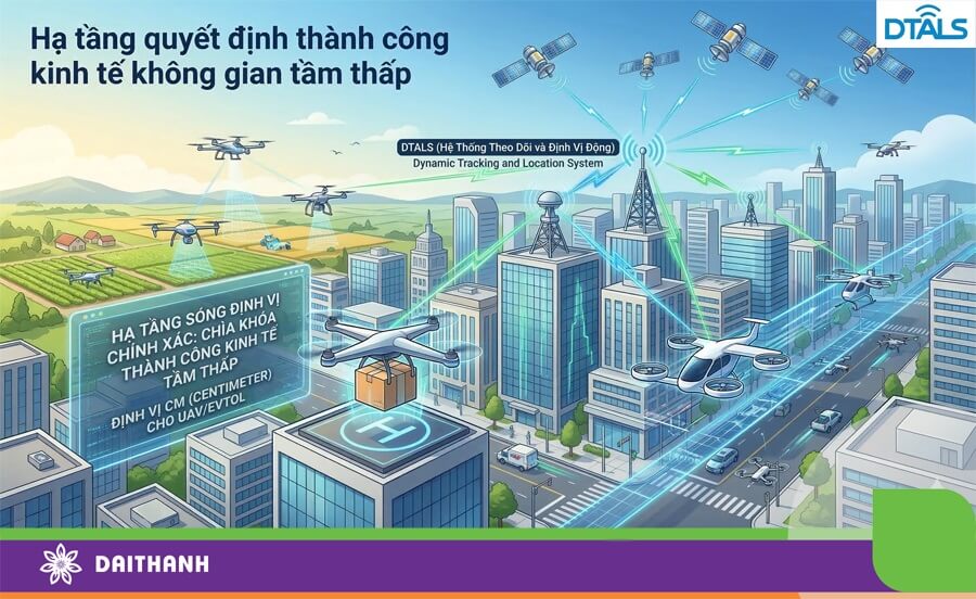 Hạ tầng quyết định thành công kinh tế không gian tầm thấp