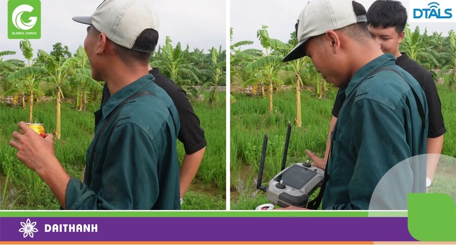 Khách hàng lái chiếc drone 540s của GlobalCheck rất thư giãn vì mọi thao tác đã được tự động