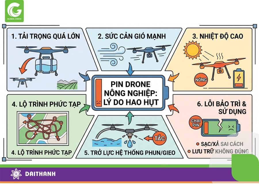 Nguyên nhân làm hao PIN thường đến từ môi trường và cách bảo trì của người vận hành