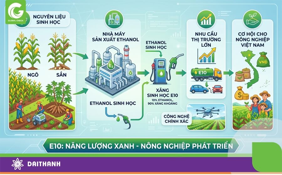 Xăng E10 bước ngoặt môi trường, tự chủ năng lượng và đột phá ngành nông nghiệp Việt
