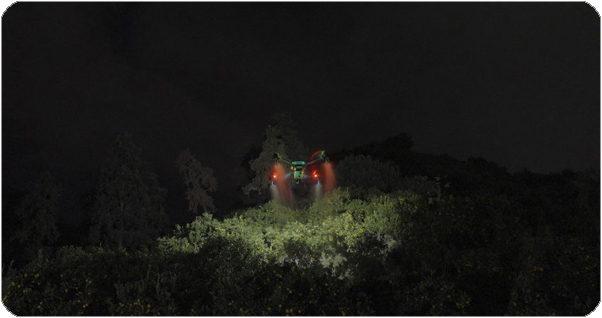 Máy bay nông nghiệp G500pro có đèn siêu sáng bay đêm hiệu quả